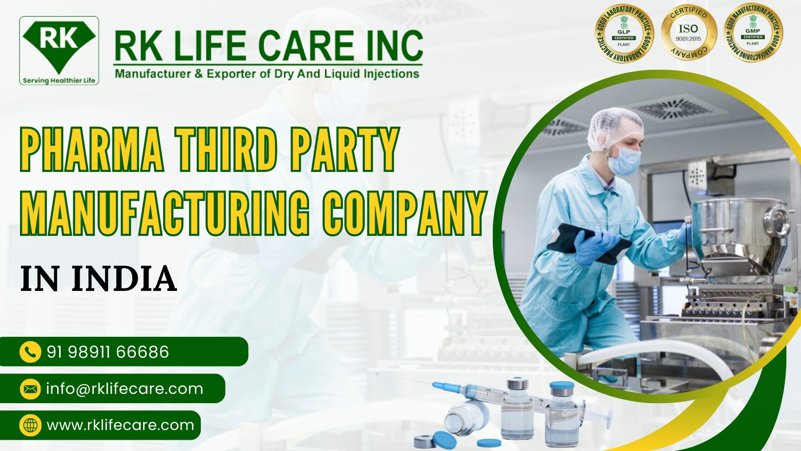 Pharma Third Party Manufacturing Company in India
